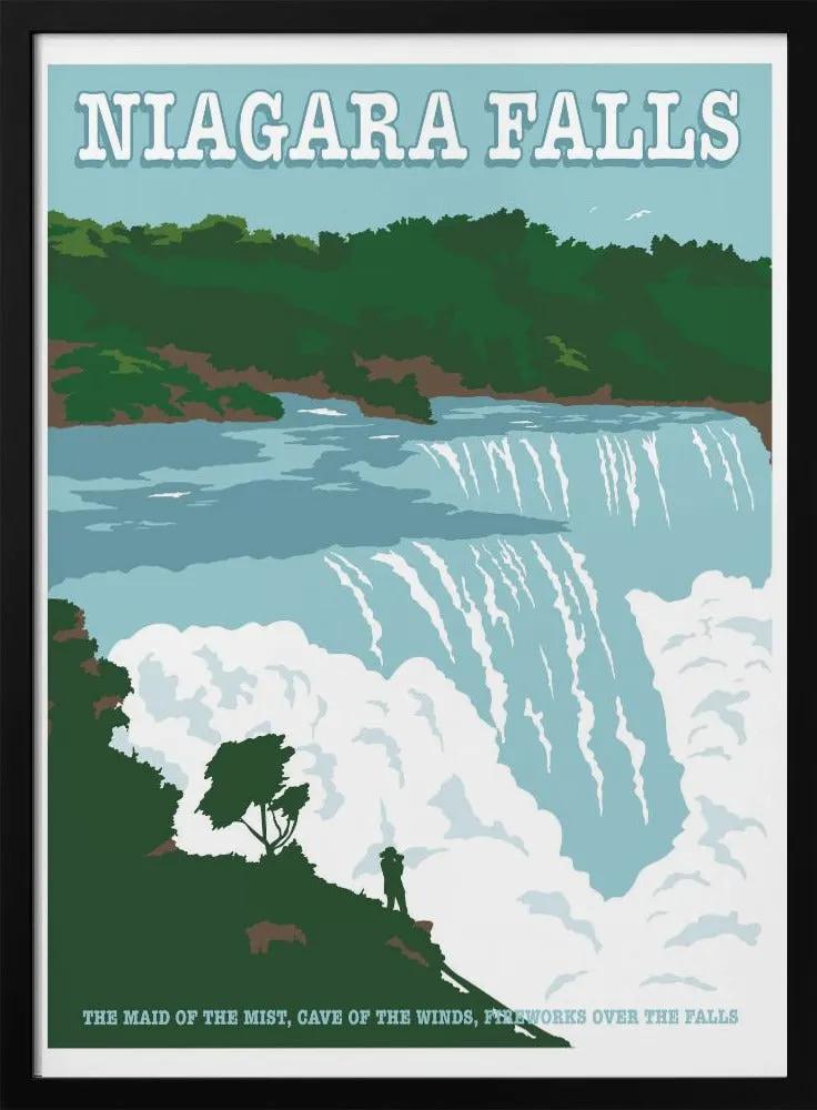 Wall art Niagara FallsTravel Print by Retrodrome