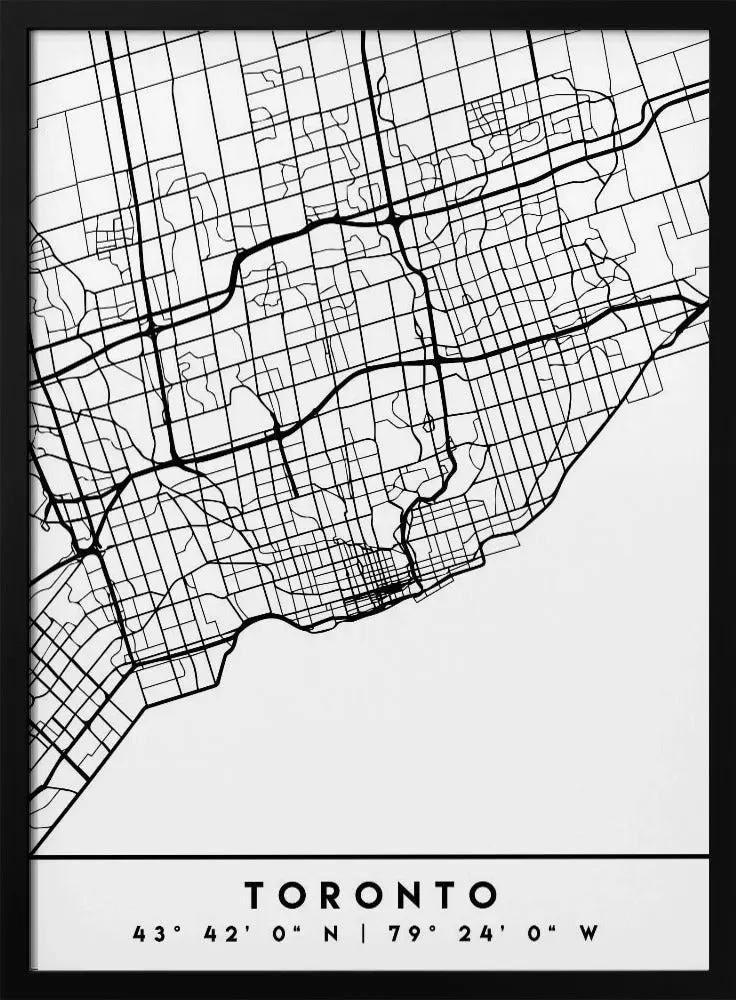 Black Maps 89 Canvas Print by Emiliano Deificus