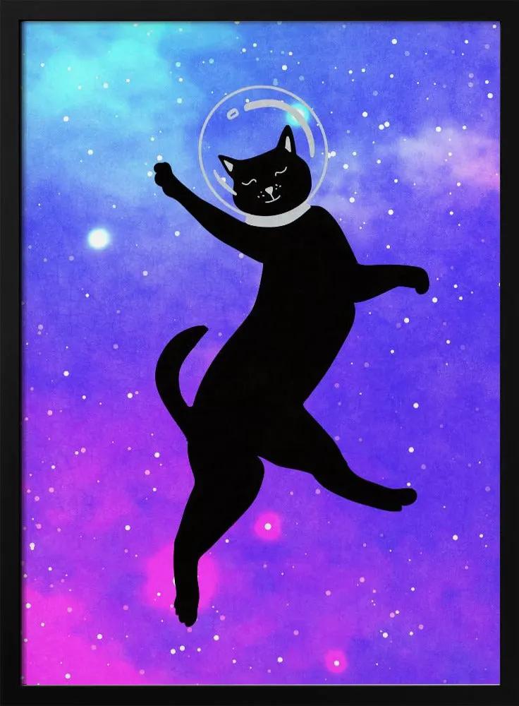 Wall art Happy Space Cat by Raissa Oltmanns