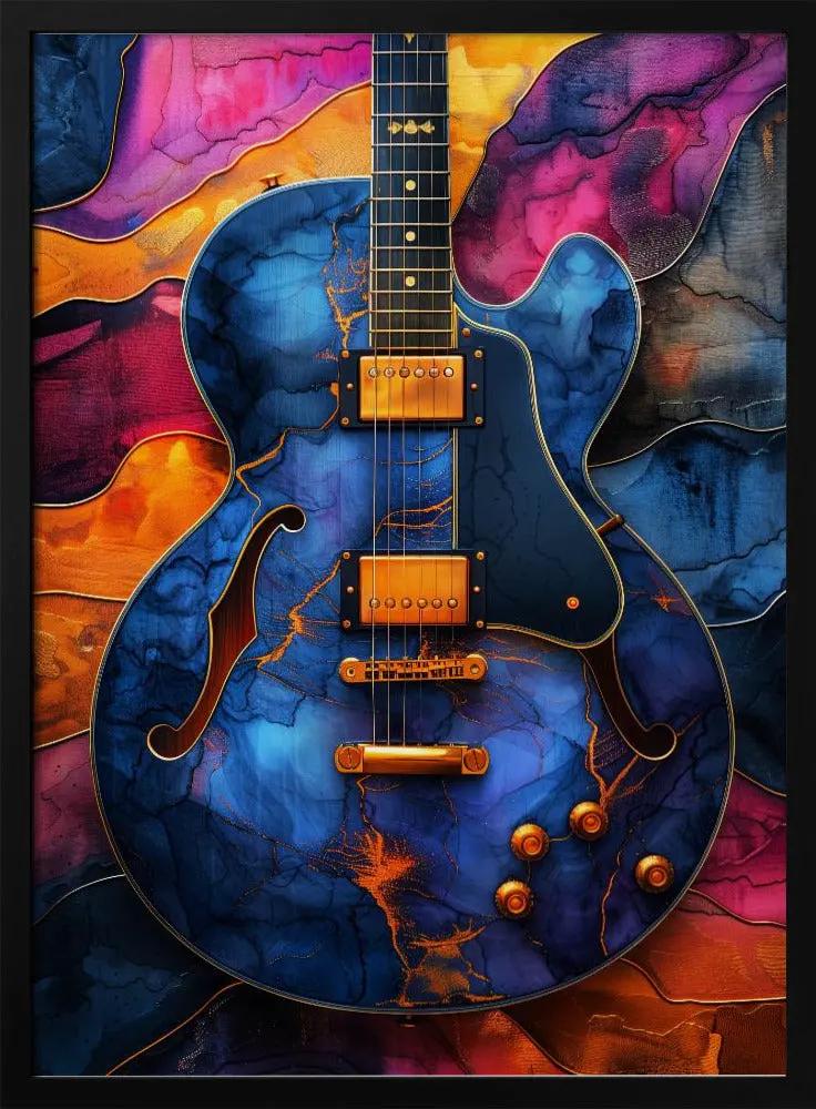 Music Guitar 5 Canvas Print by Justyna Jaszke