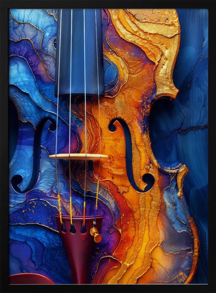 Music Violin 2--Poster Music Canvas Print by Justyna Jaszke