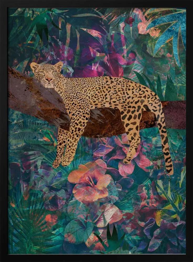 Wall art Leopard Jungle2 01 by Sarah Manovski