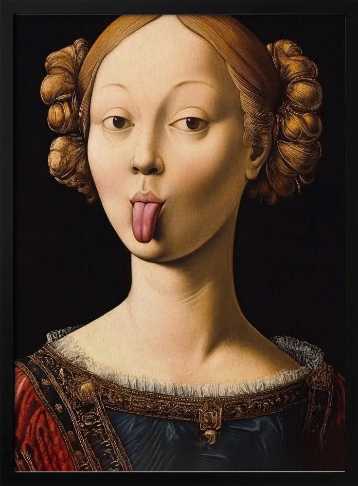 Wall art Insolent Lady by Dikhotomy