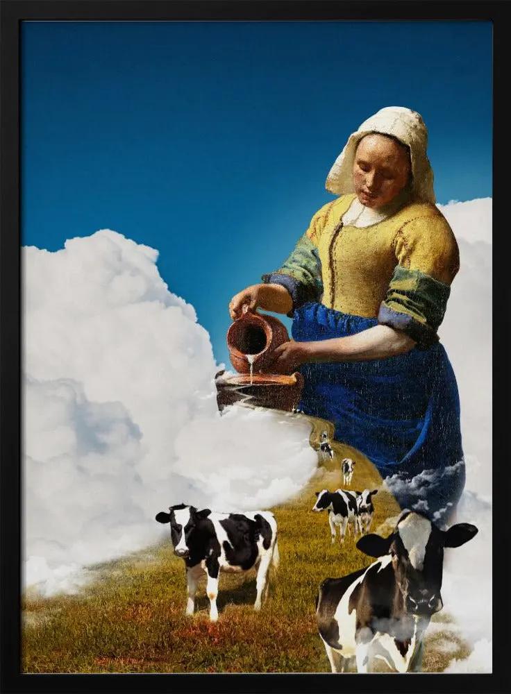 Wall art Release the Milk by Paste in Place