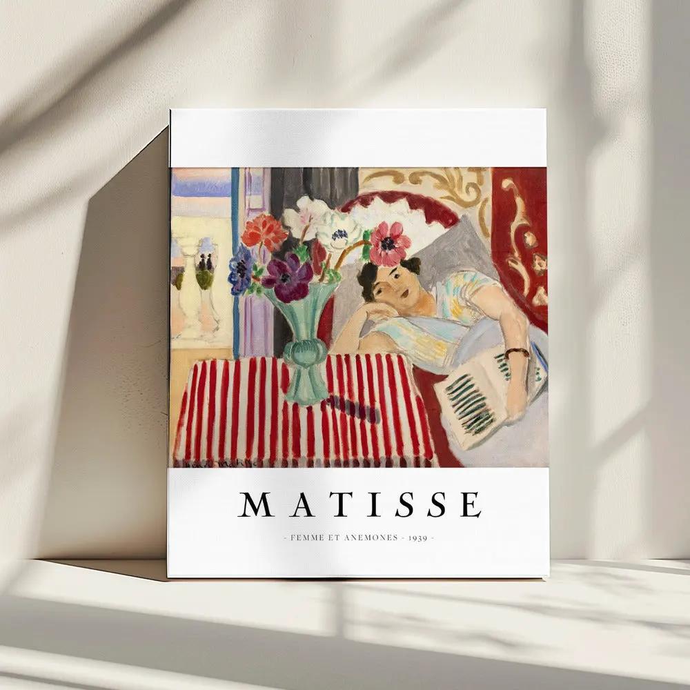 Wall art Femme Et Anémones by Henri Matisse