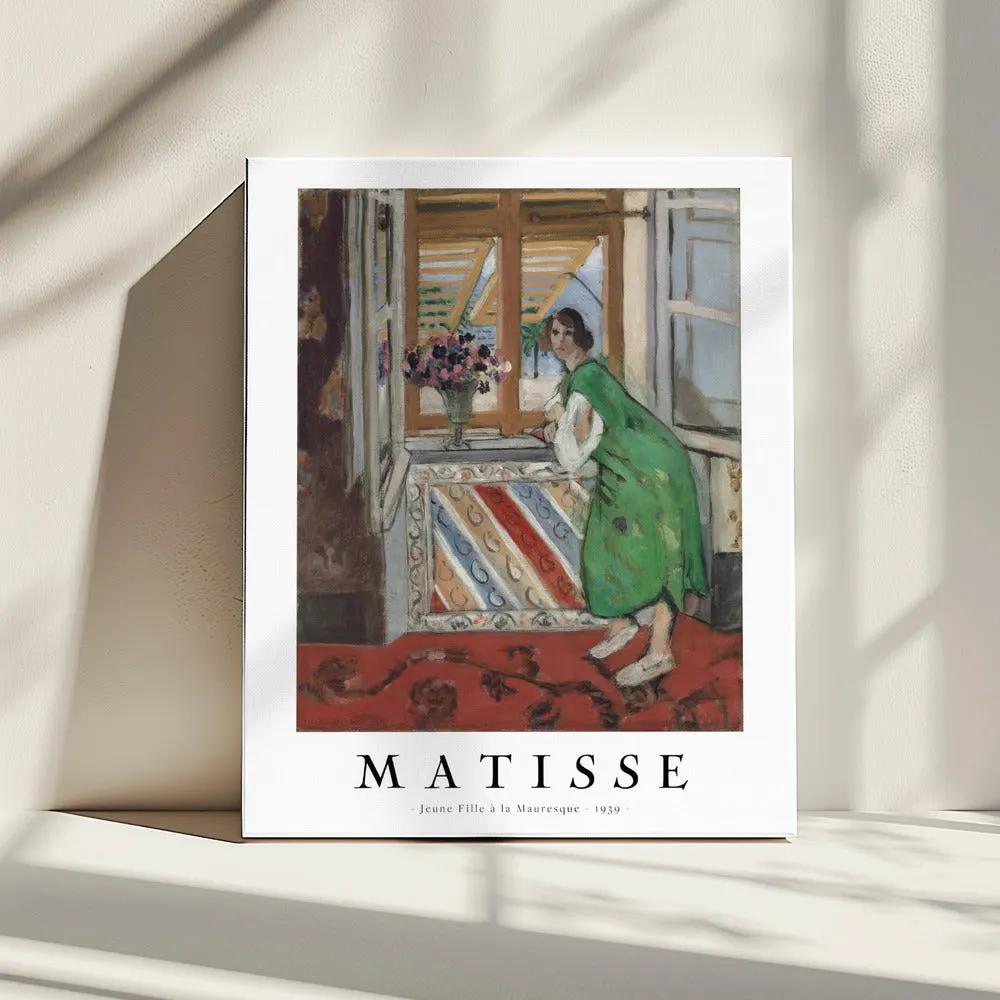 Wall art Jeune Fille a La Mauresque 1939 by Henri Matisse