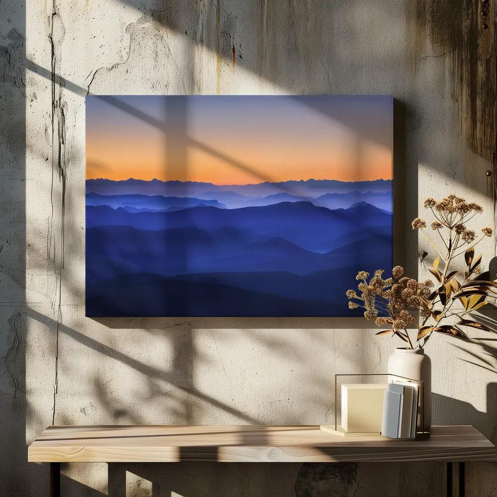 Wall art Misty Mountains by David Bouscarle