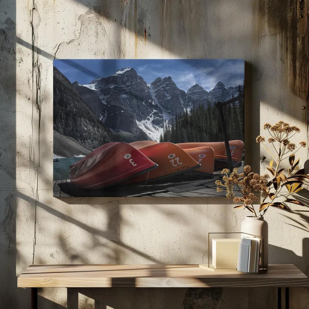 Wall art Four peaks by Yanyan Gong
