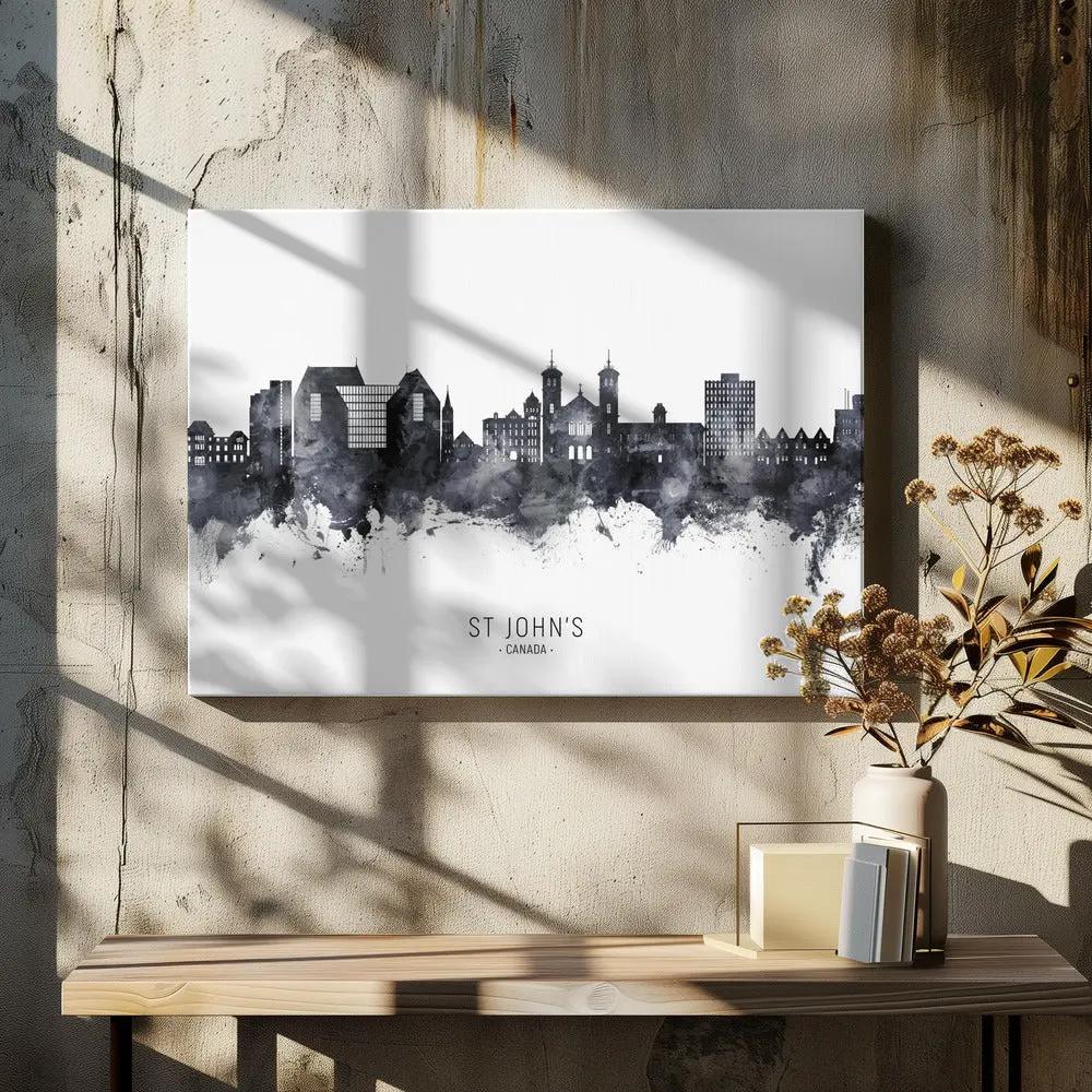 Wall art St John's Canada Skyline by Michael Tompsett