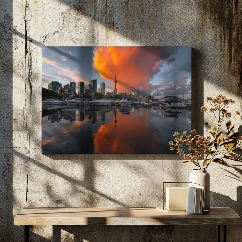 Burn in Toronto Canvas Print by Steve Zhang