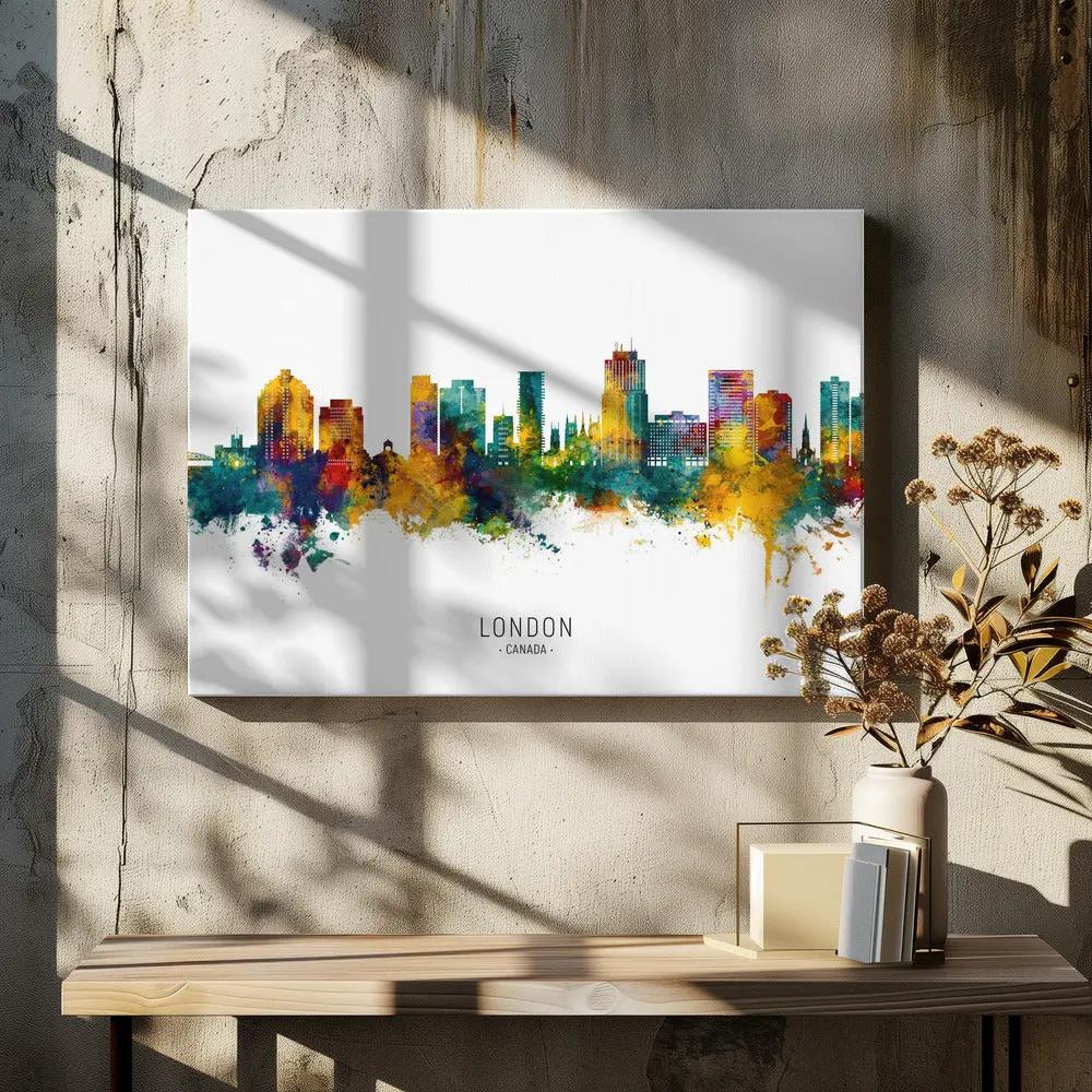 Wall art London Canada Skyline by Michael Tompsett