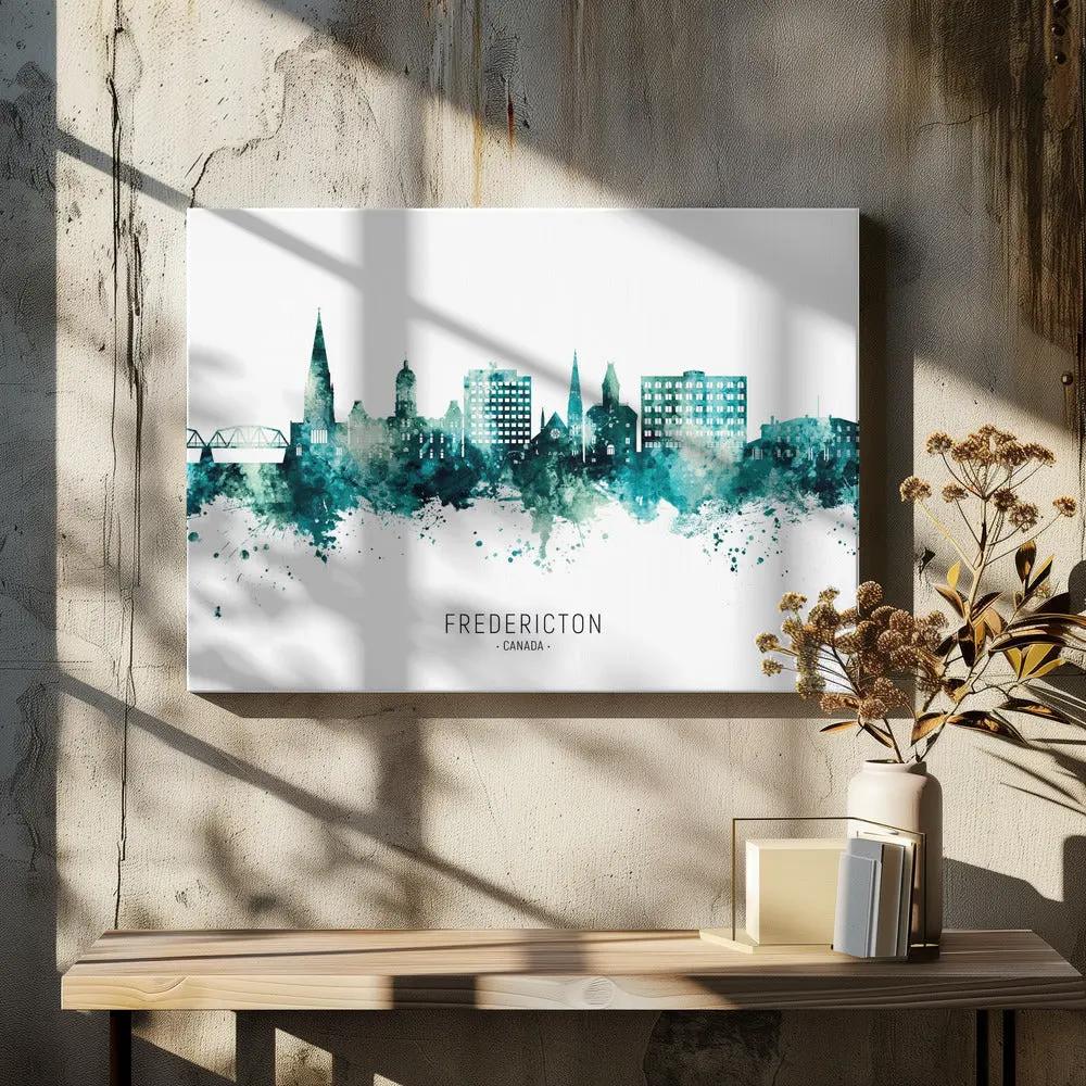 Wall art Fredericton Canada Skyline by Michael Tompsett