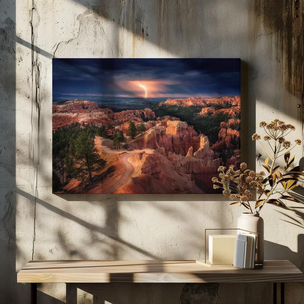Lightning over Bryce Canyon by Stefan Mitterwallner
