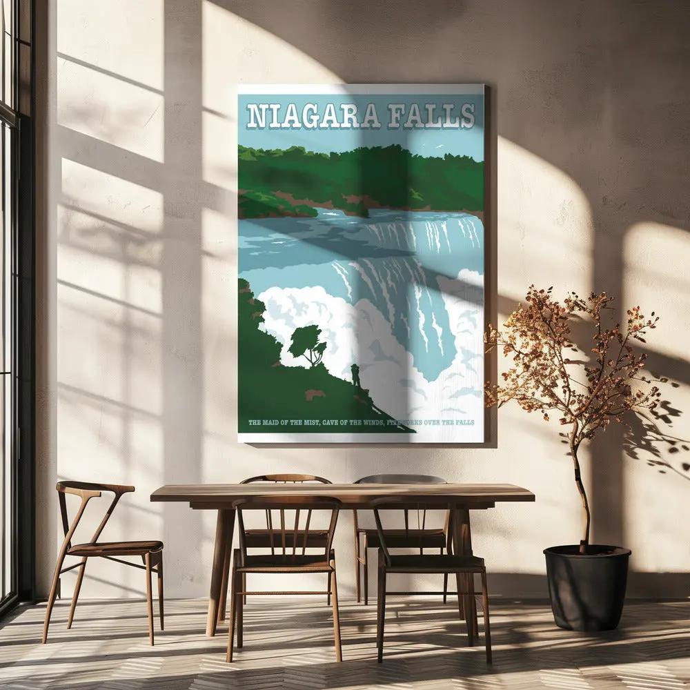 Wall art Niagara FallsTravel Print by Retrodrome