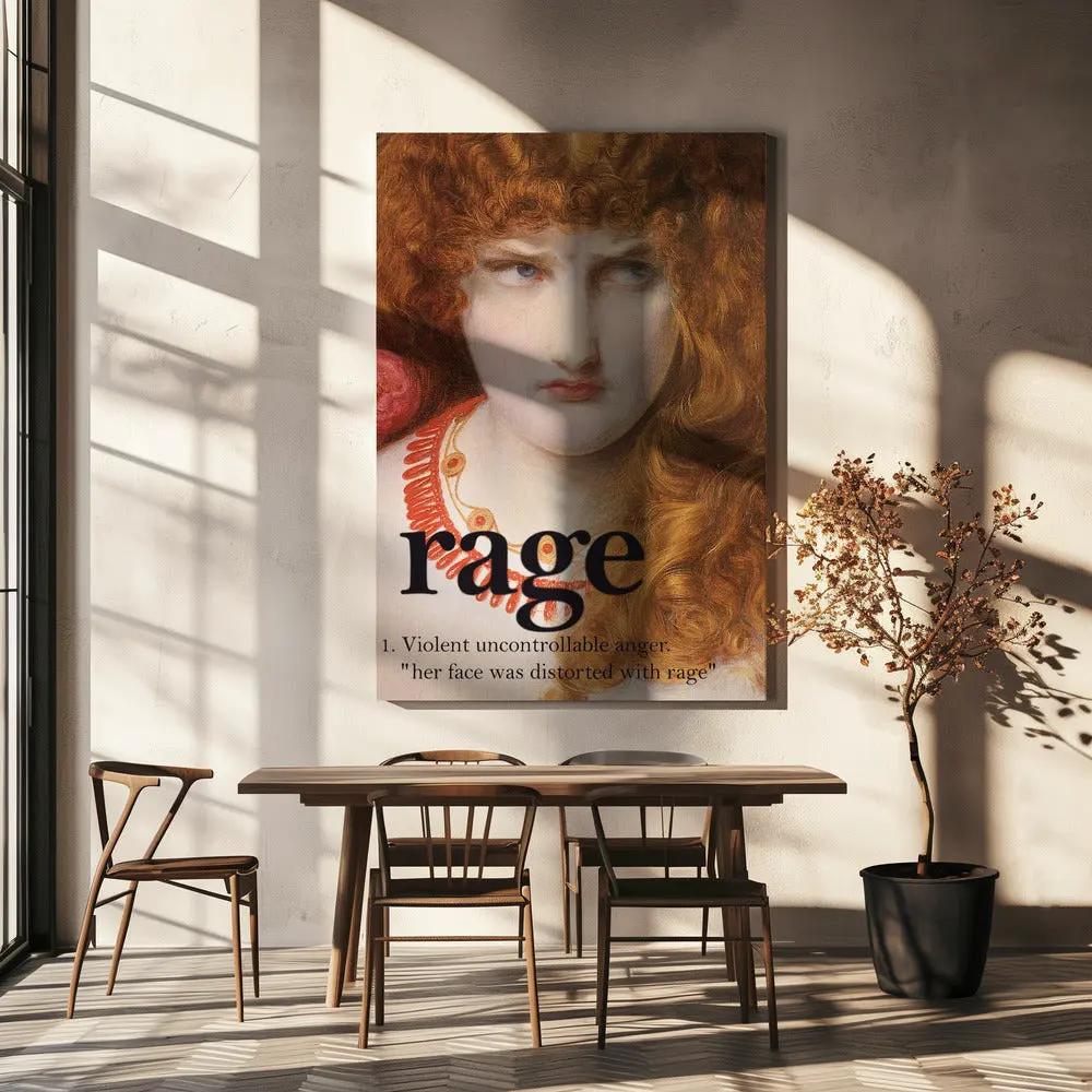 Wall art Rage Girl by Dikhotomy