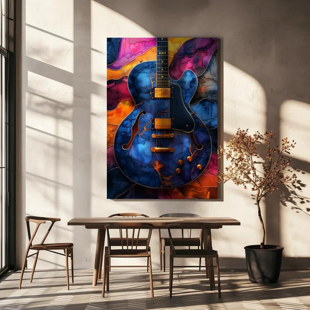 Music Guitar 5 Canvas Print by Justyna Jaszke
