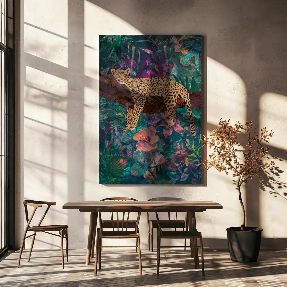Wall art Leopard Jungle2 01 by Sarah Manovski