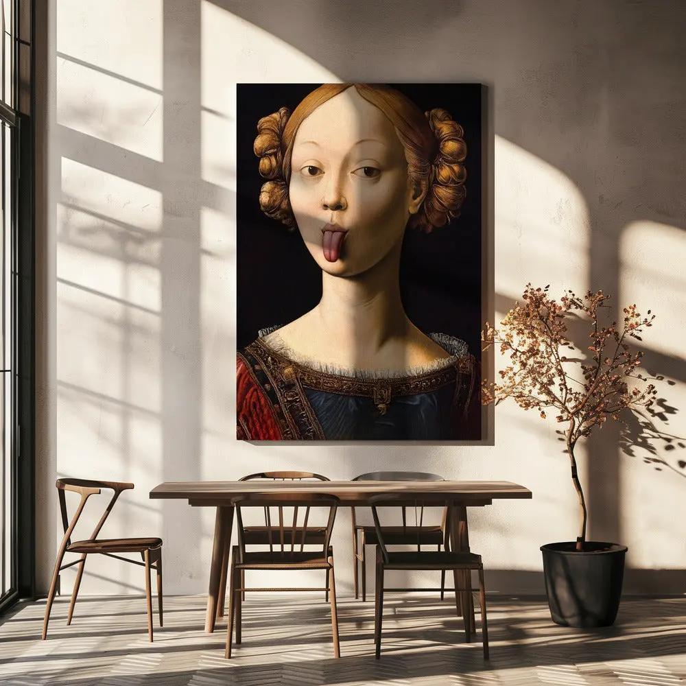 Wall art Insolent Lady by Dikhotomy