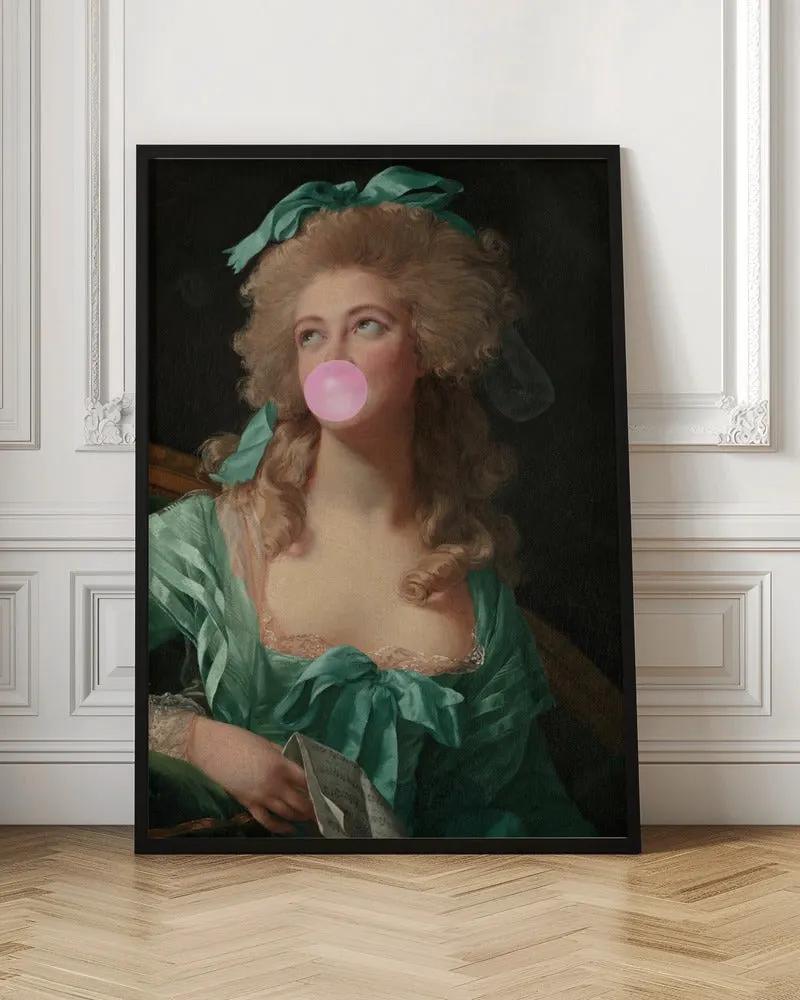 Wall art Madame Bubble-Gum by Grace Digital Art Co