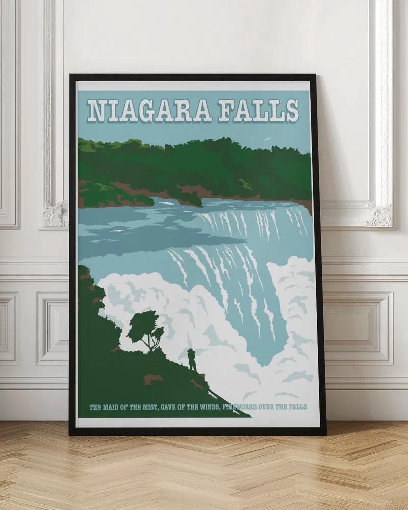 Wall art Niagara FallsTravel Print by Retrodrome