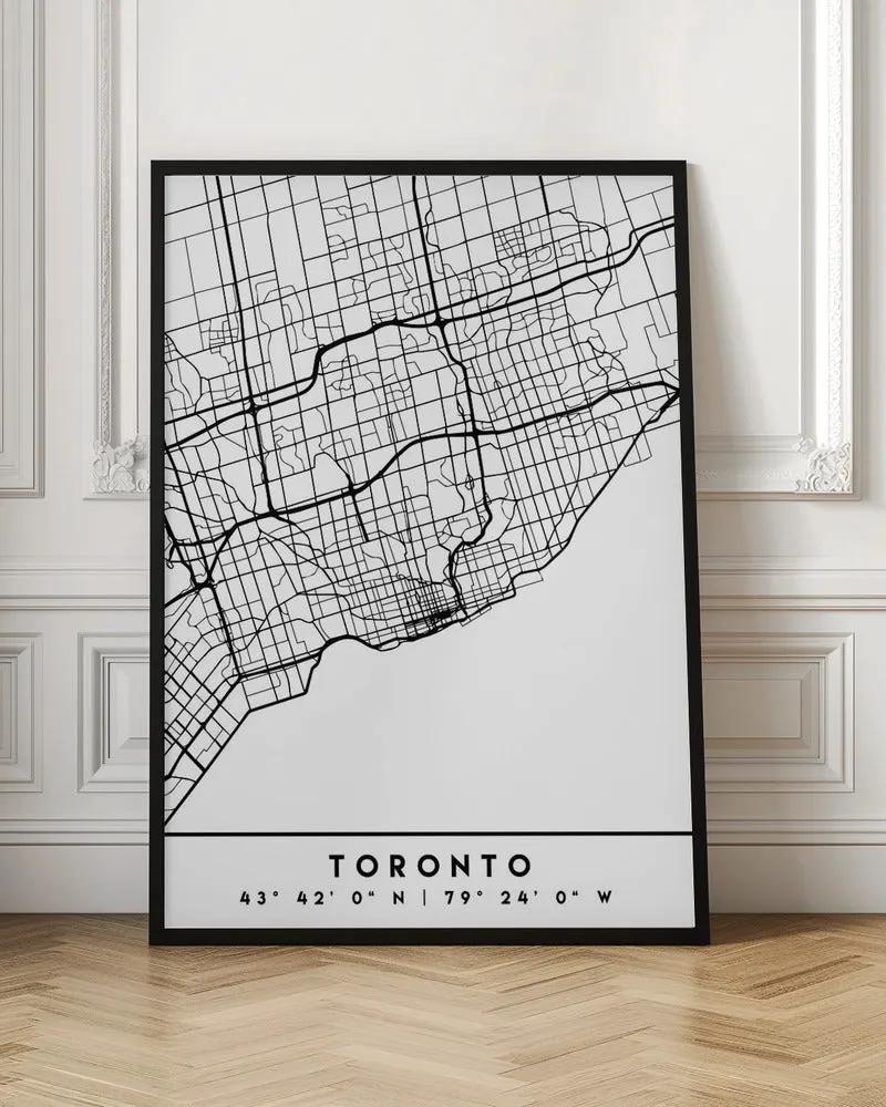 Black Maps 89 Canvas Print by Emiliano Deificus