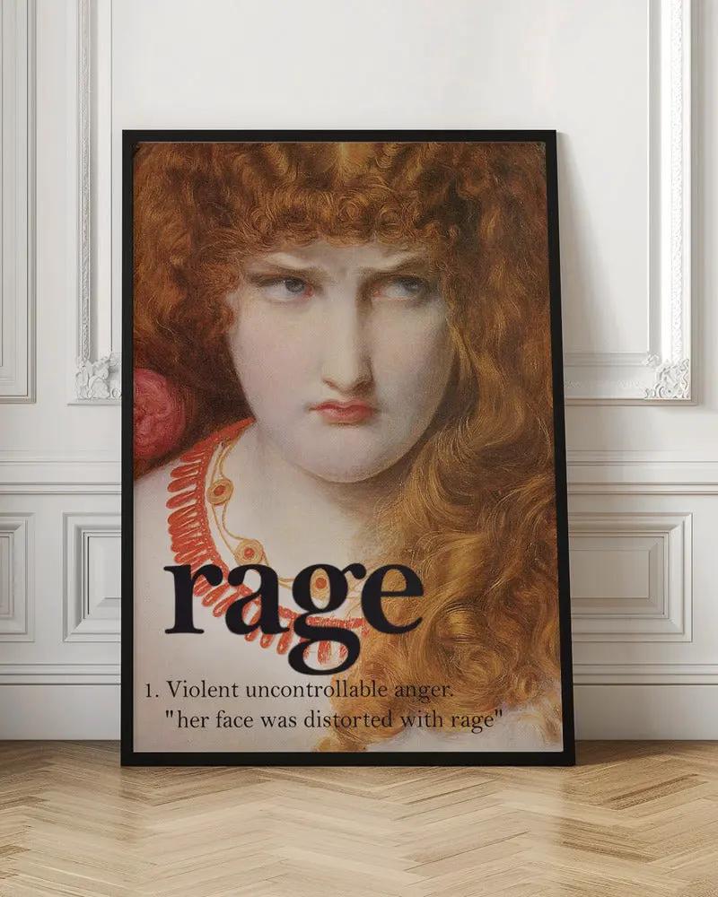 Wall art Rage Girl by Dikhotomy