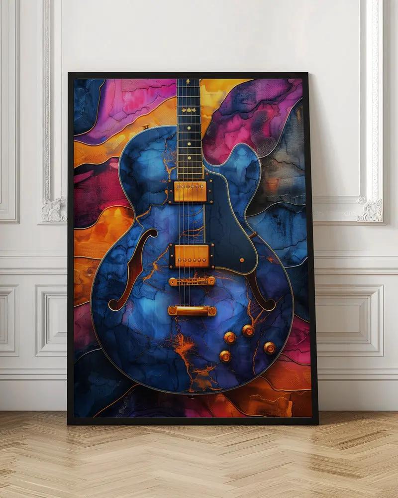Music Guitar 5 Canvas Print by Justyna Jaszke