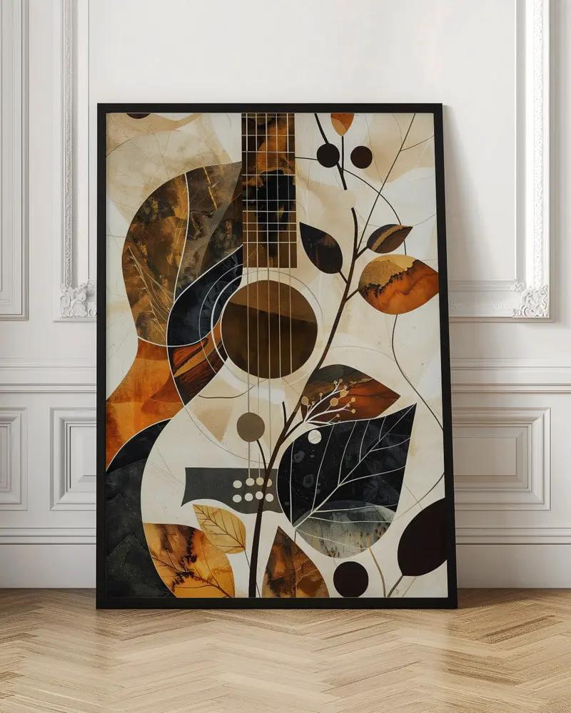 Music Guitar Collage (1) Canvas Print by Justyna Jaszke