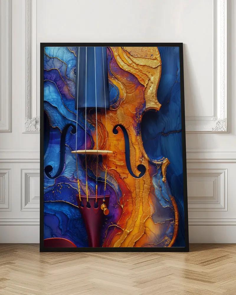 Music Violin 2--Poster Music Canvas Print by Justyna Jaszke