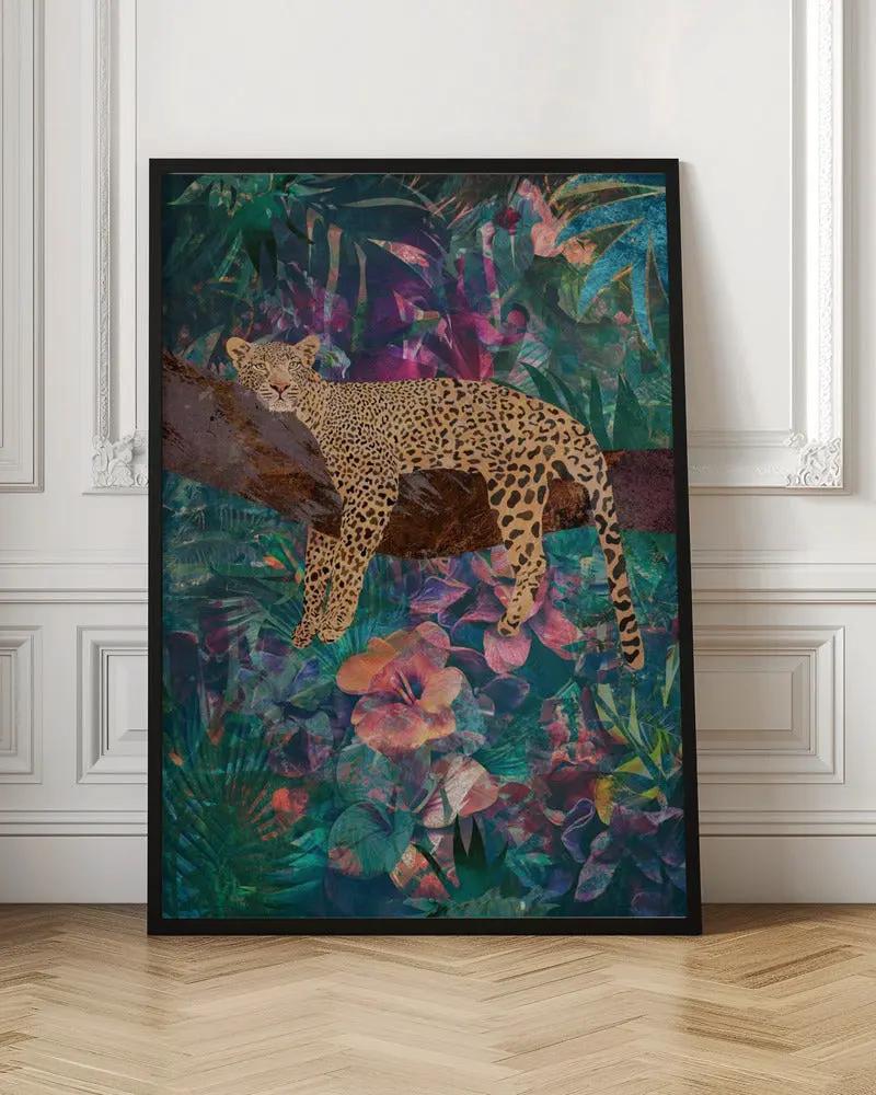 Wall art Leopard Jungle2 01 by Sarah Manovski
