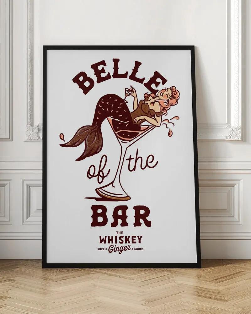 Wall art Belle Of The Bar Mermaid Pin Up Art by The Whiskey Ginger