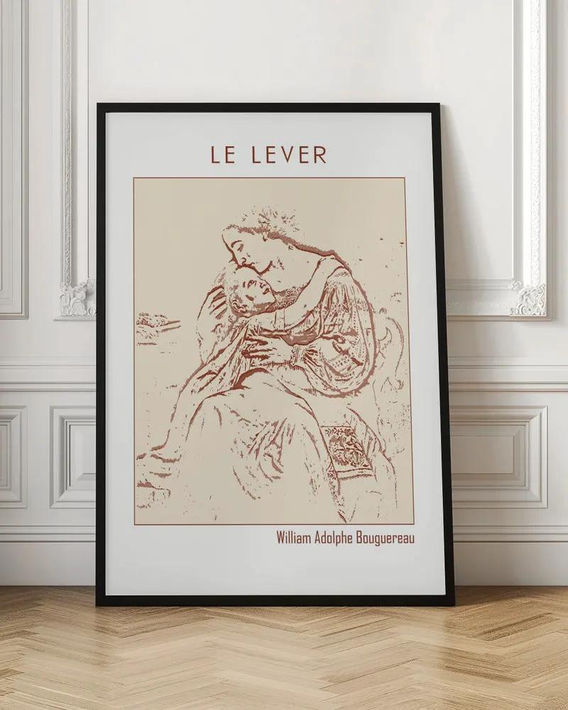 Wall art Line Art Minimalist – Le Lever (1865) by Doa Project