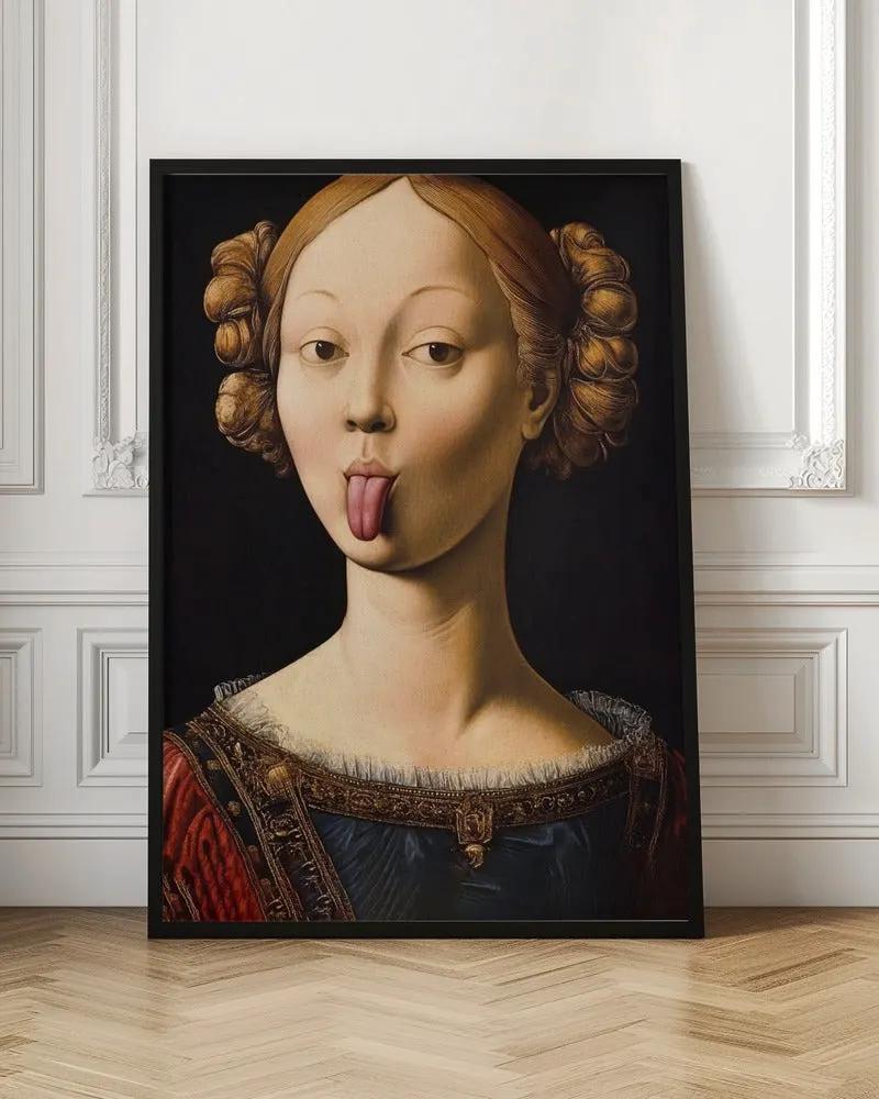 Wall art Insolent Lady by Dikhotomy