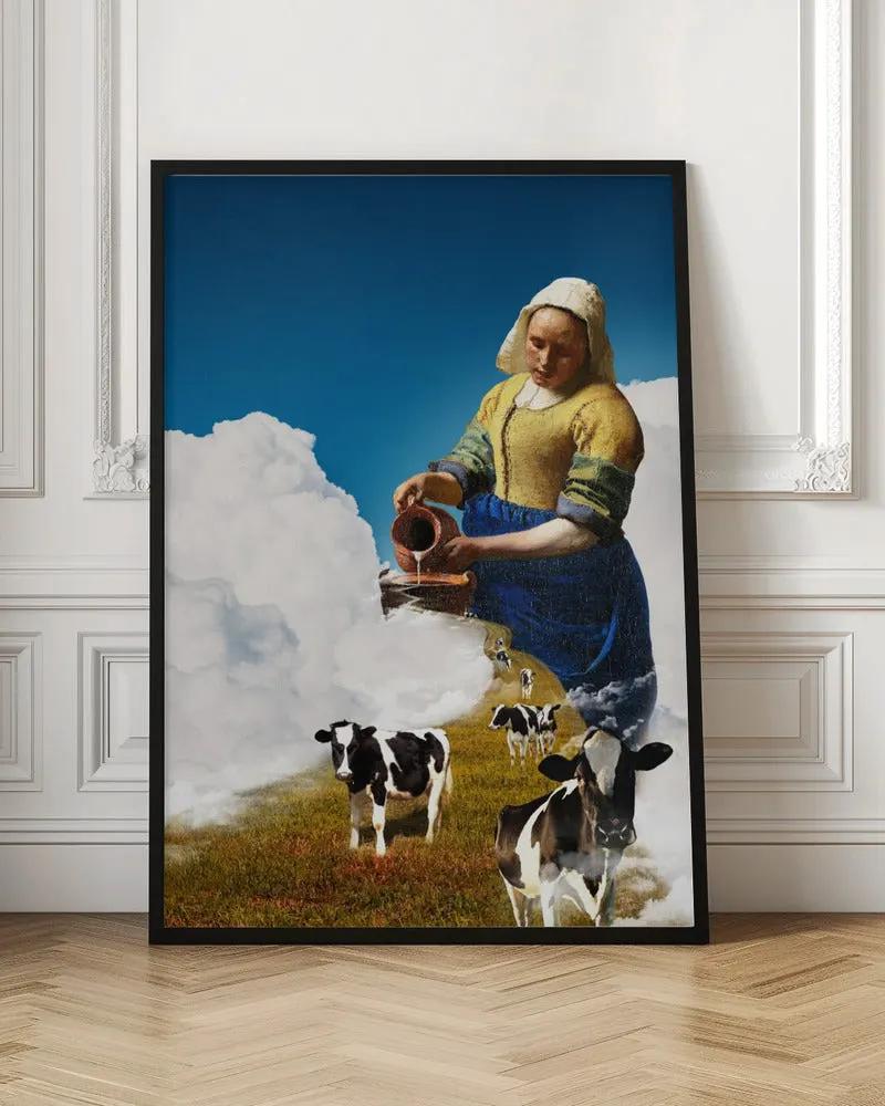 Wall art Release the Milk by Paste in Place