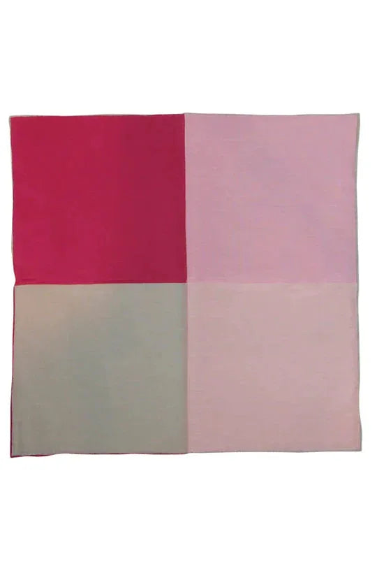 Silk & Cotton Blend Quad Pocket Square by Tux-USA