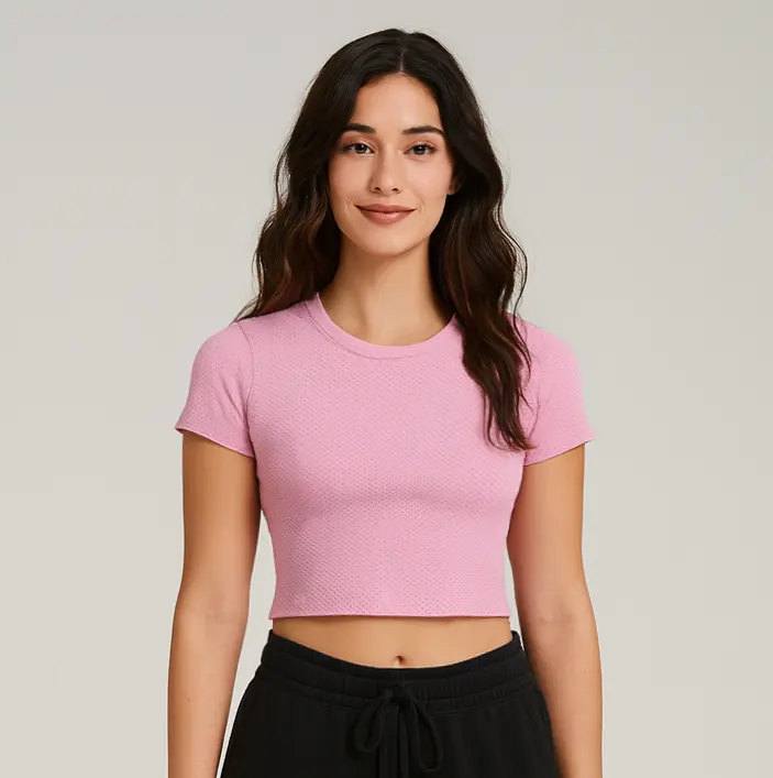 6004M - CLOSEOUT Women's Dryfit Crop Tee by POS Wholesale