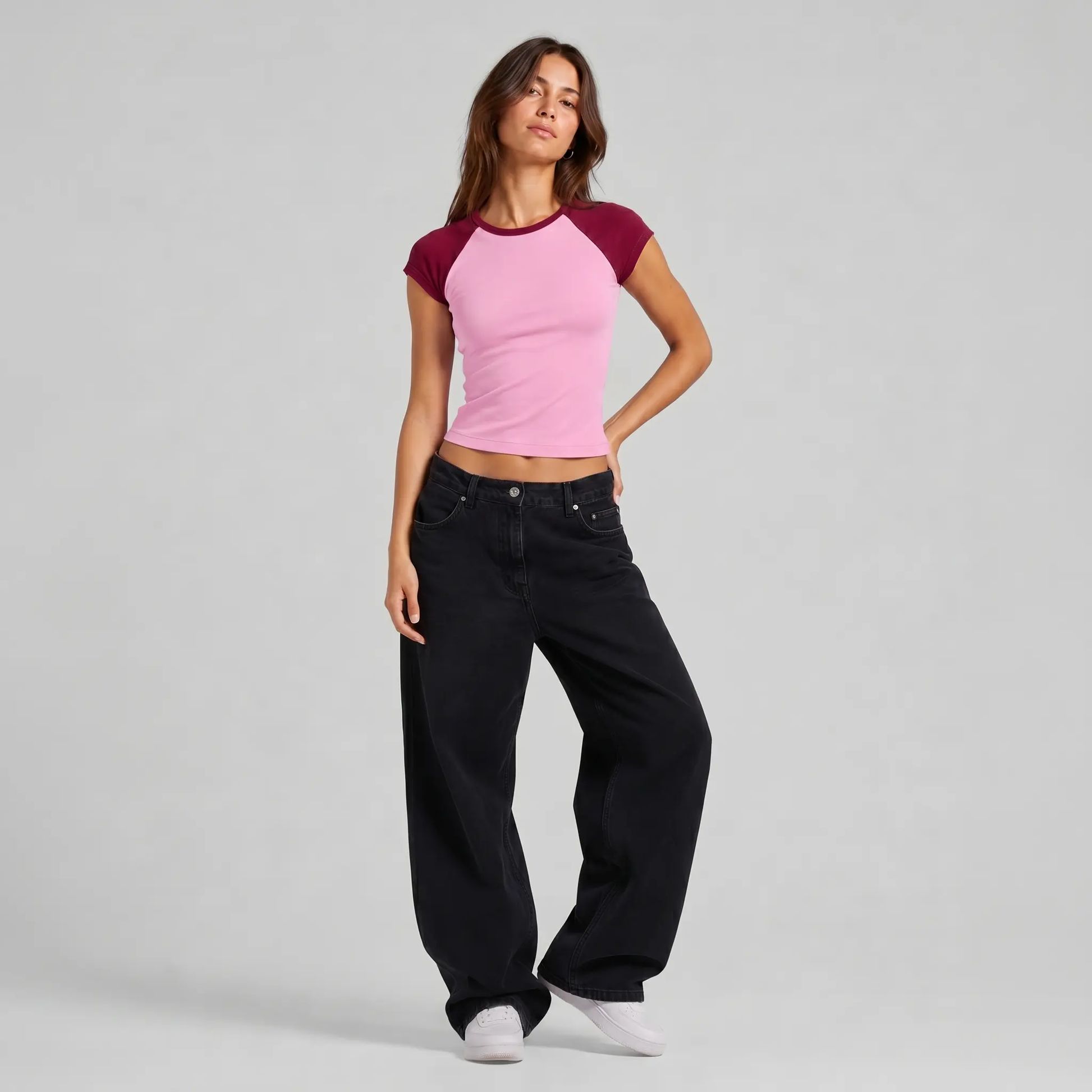 3001GD - CLOSEOUT Women's Garment Dyed Raglan Baby Tee by POS Wholesale