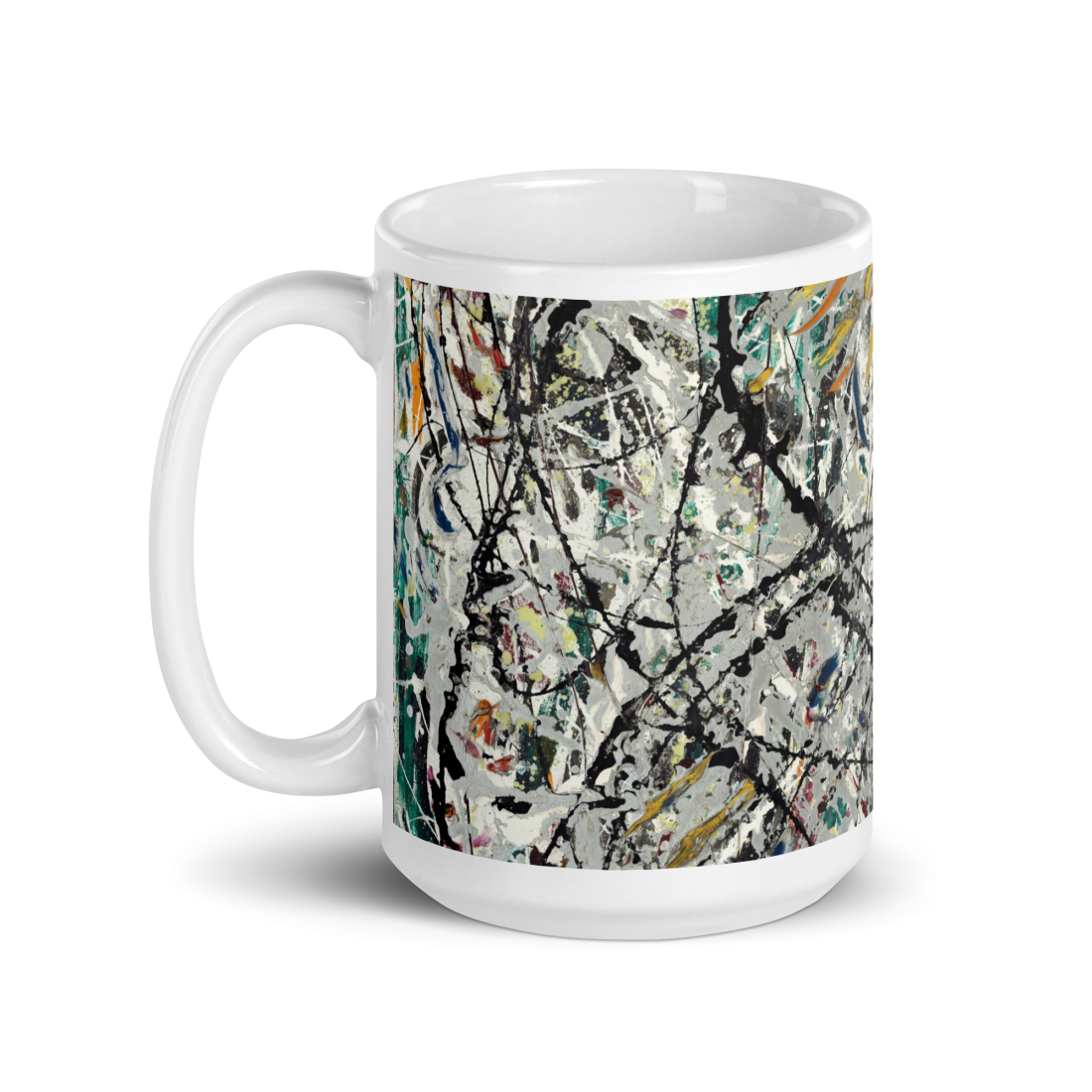 Pollock - Watery Paths 1947 Artwork Mug by Art-O-Rama Shop