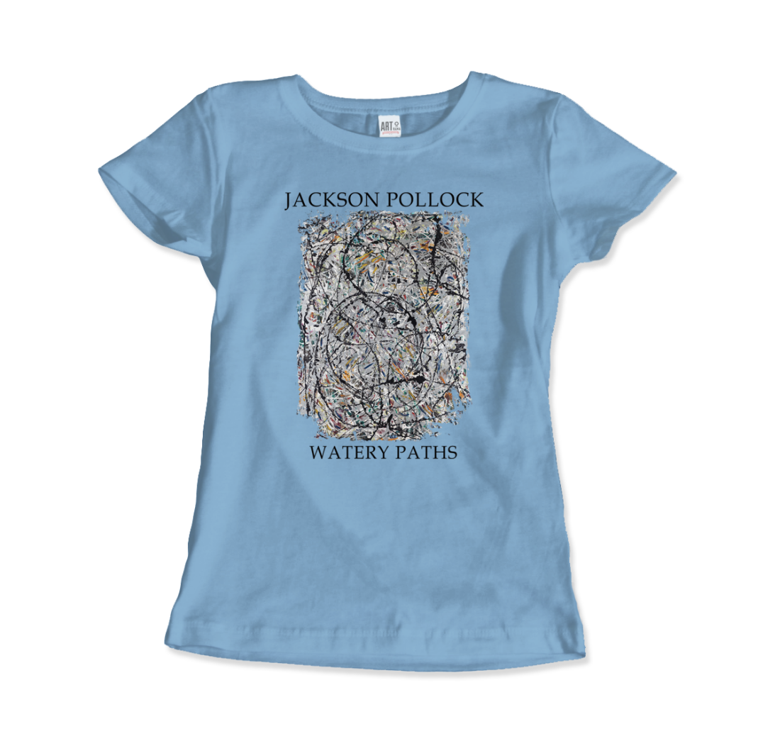 Pollock Watery Paths 1947 artwork t-shirt by Art-O-Rama Shop