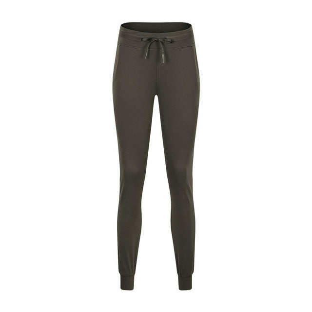 Naked-feel Fabric Workout Sport Joggers Pants Women-1