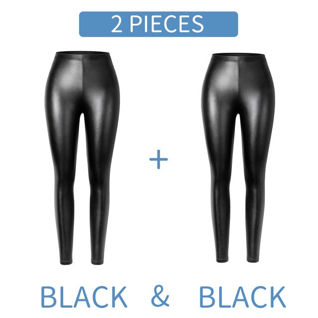 PU Faux Leather Legging Sexy Thin Black Women Leggings New Fashion Stretchy Fitness Casual Pants Warm Waterproof Skinny Push Up-5