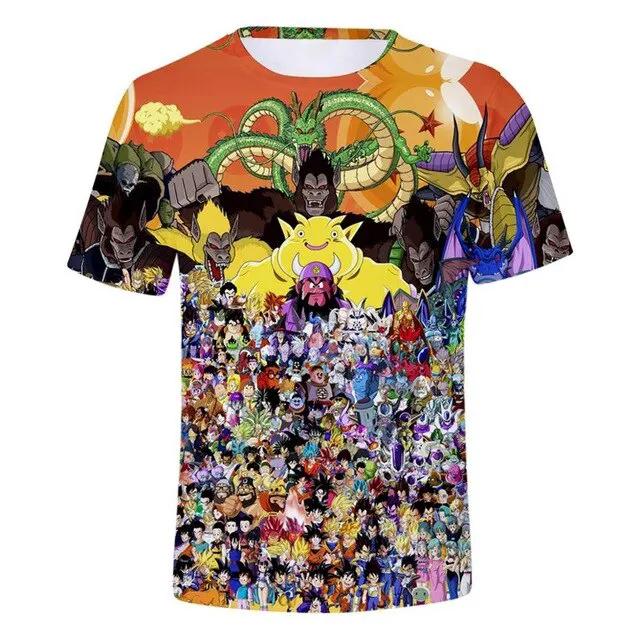 3d T Shirt Summer Fashionable Short Sleeve Hip Hop Tee Tops Men Anime Harajuku T-Shirts by Vimost Shop