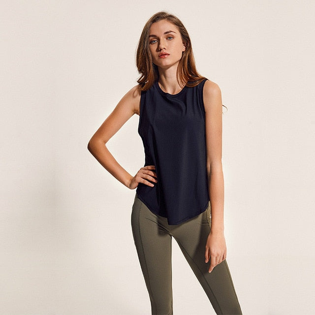 Mesh Patchwork  Women Loose Fit Solid Yoga Fitness-2