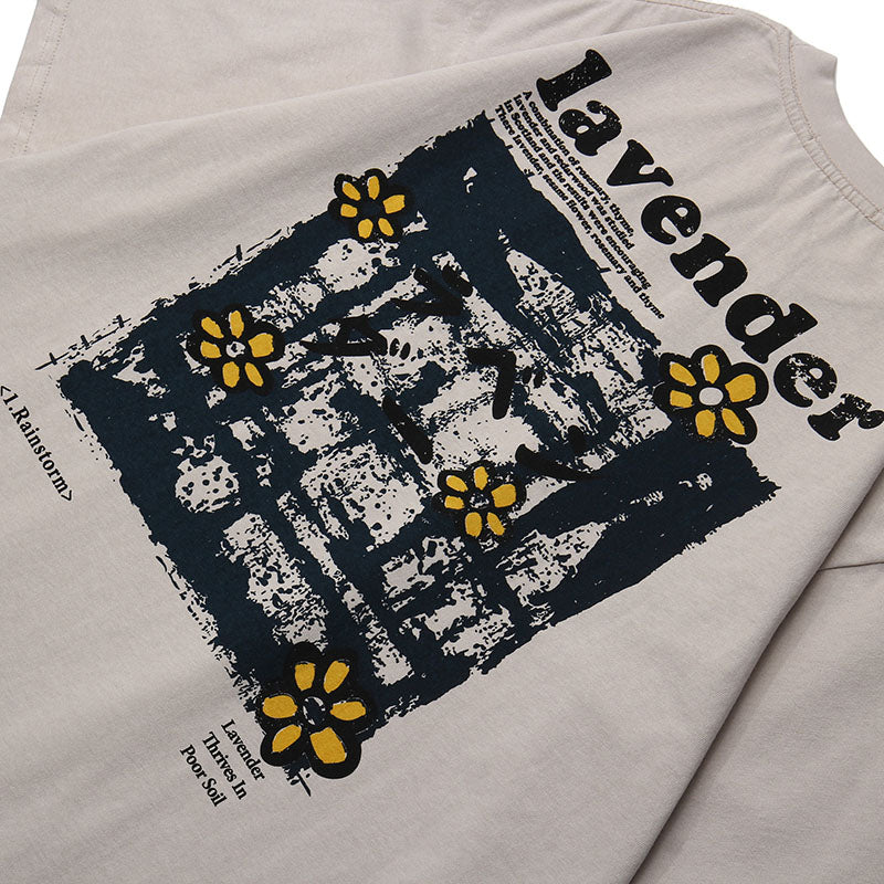 Men Hip Hop T Shirt Streetwear Harajuku Floral T-Shirt-3