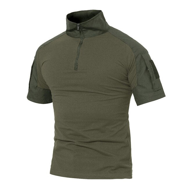 Men Summer T Shirts Airsoft Army Tactical T Shirt Short Sleeve Military Camouflage Cotton Tee Shirts Paintball Clothing-6