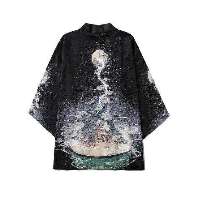 Anime Beauty Devil Kimono Streetwear Style Men Women Cardigan Japanese Robe Female Traditional Clothing by Vimost Shop