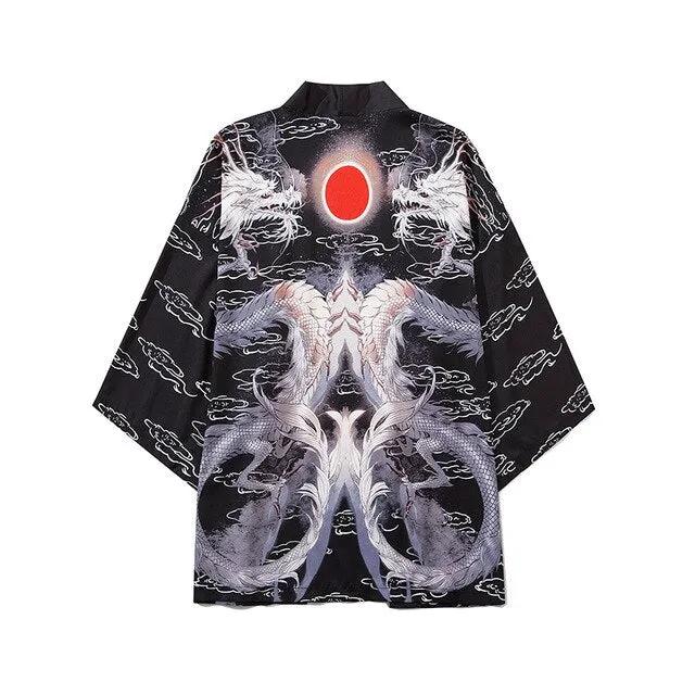 Japanese Crane Kimono Women Cardigan Yukata Fashion Men Haori Obi Clothing Asian Shirt National Tradition Clothes by Vimost Shop
