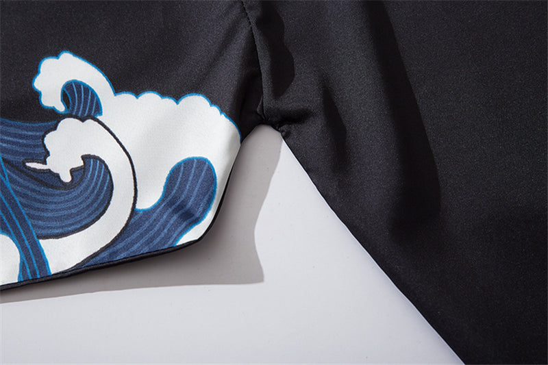 Men Women Chinese Style Anime Panda Samurai Kimono Streetwear Cardigan Japanese Robe Female Clothing-2