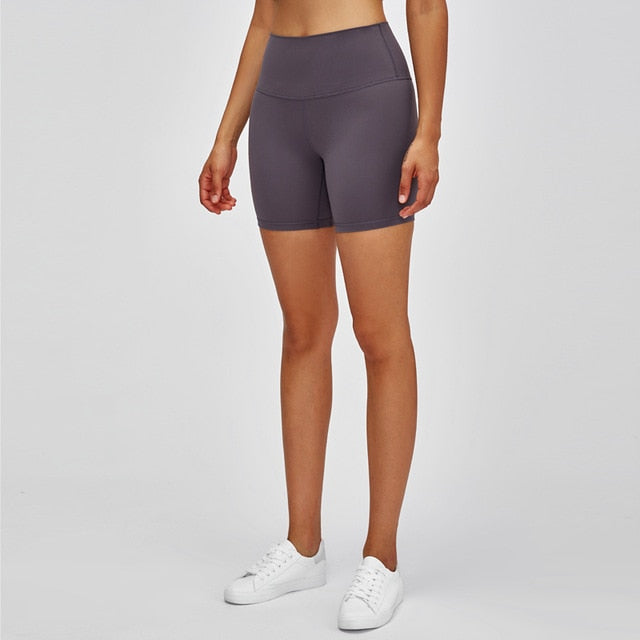High Waisted Workout Shorts Women Super Stretchy Athletic Shorts Soft Fitness Shorts Women Biker Shorts-5