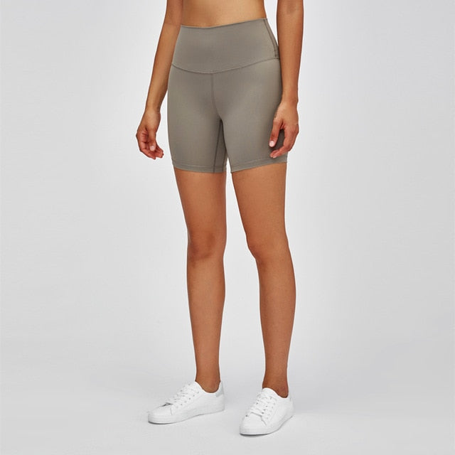 High Waisted Workout Shorts Women Super Stretchy Athletic Shorts Soft Fitness Shorts Women Biker Shorts-1